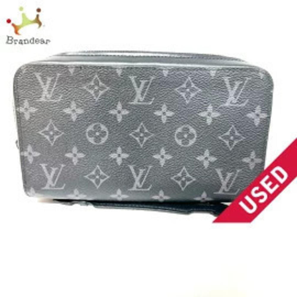 LOUIS VUITTON Zippy Long Wallet Monogram Eclipse Black Canvas